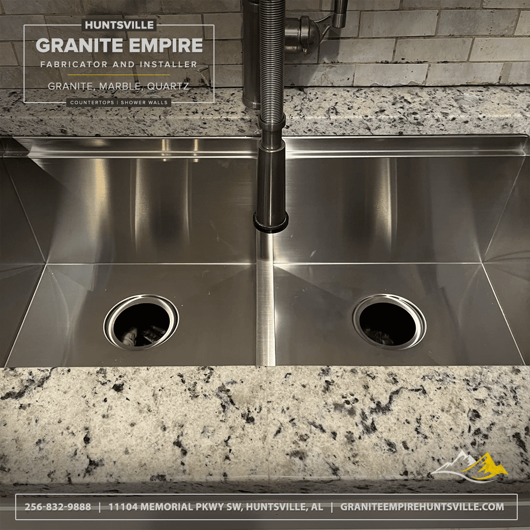 Stainless Shine: Why Granite Empire Recommends Stainless Steel Sinks for Your Granite Kitchen Countertops